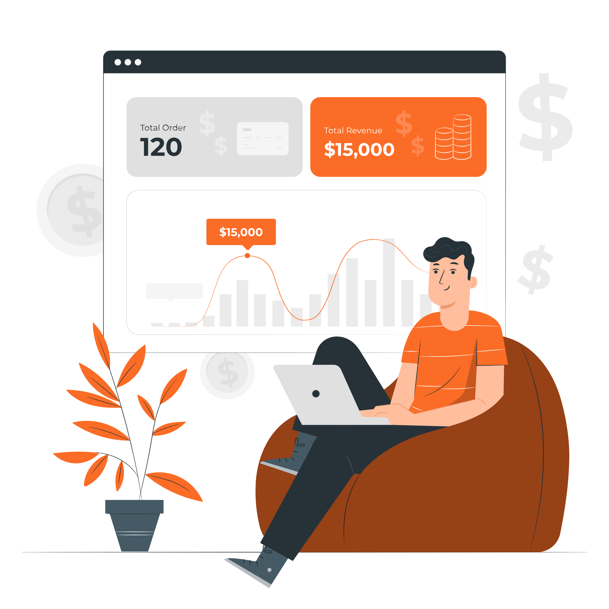 MyFollowers affiliate dashboard showing referral commissions and orders